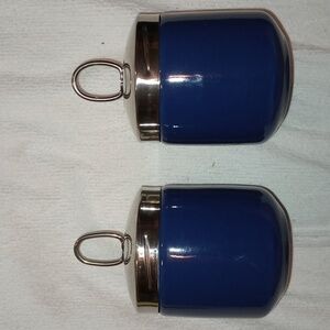 Vintage Cobalt Egg Coddlers